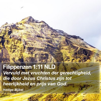 Filippenzen 1:11 NLD Bible Verse Image