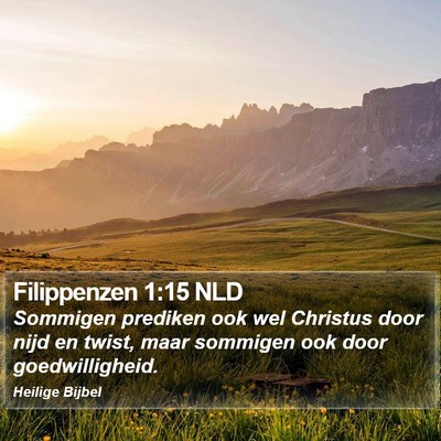 Filippenzen 1:15 NLD Bible Verse Image
