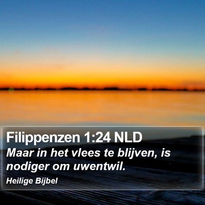 Filippenzen 1:24 NLD Bible Verse Image