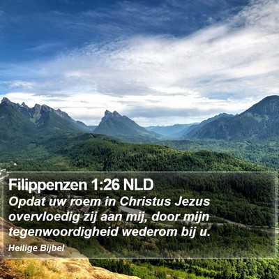 Filippenzen 1:26 NLD Bible Verse Image