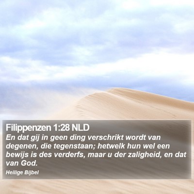 Filippenzen 1:28 NLD Bible Verse Image