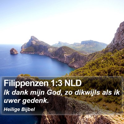 Filippenzen 1:3 NLD Bible Verse Image