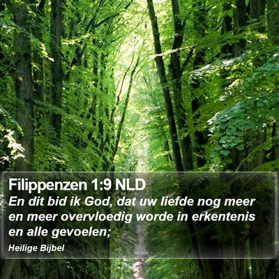 Filippenzen 1:9 NLD Bible Verse Image