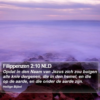 Filippenzen 2:10 NLD Bible Verse Image