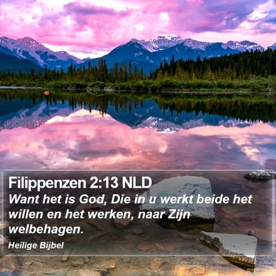Filippenzen 2:13 NLD Bible Verse Image