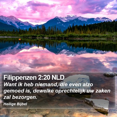 Filippenzen 2:20 NLD Bible Verse Image