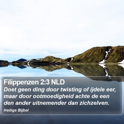 Filippenzen 2:3 NLD Bible Verse Image
