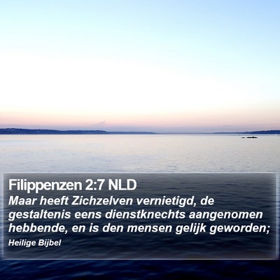 Filippenzen 2:7 NLD Bible Verse Image