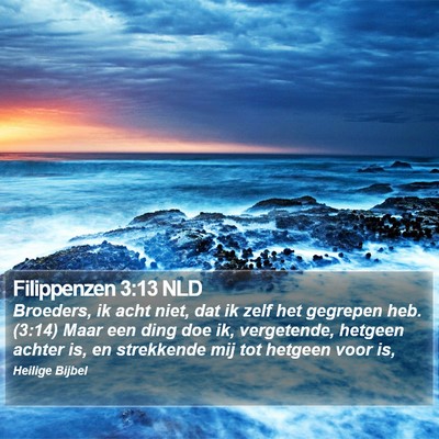 Filippenzen 3:13 NLD Bible Verse Image