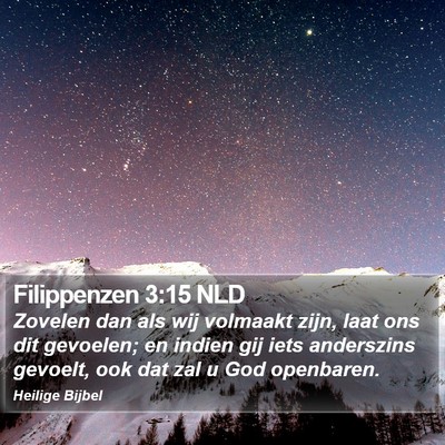 Filippenzen 3:15 NLD Bible Verse Image