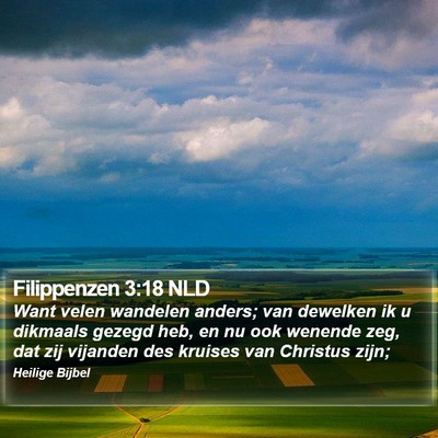 Filippenzen 3:18 NLD Bible Verse Image