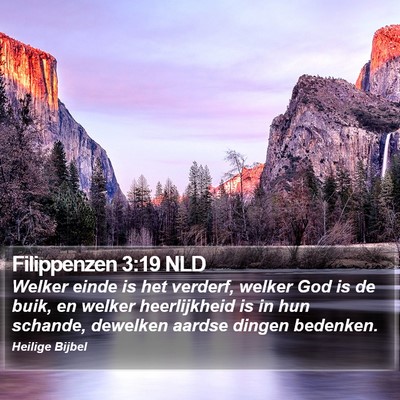 Filippenzen 3:19 NLD Bible Verse Image