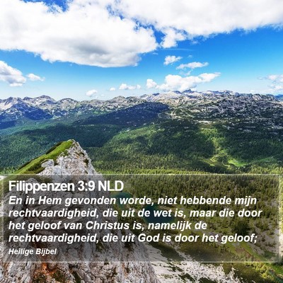 Filippenzen 3:9 NLD Bible Verse Image