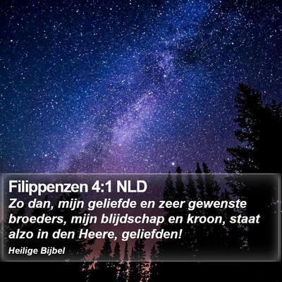 Filippenzen 4:1 NLD Bible Verse Image