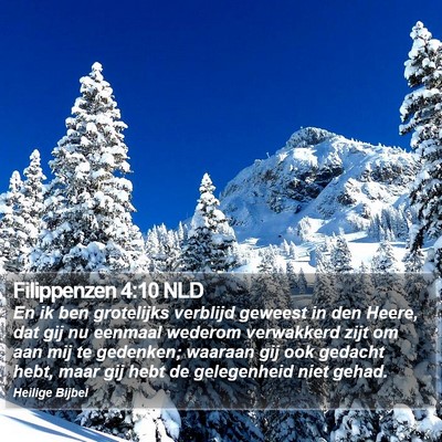 Filippenzen 4:10 NLD Bible Verse Image