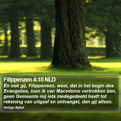 Filippenzen 4:15 NLD Bible Verse Image