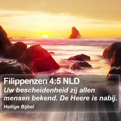Filippenzen 4:5 NLD Bible Verse Image