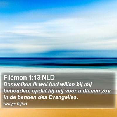 Filémon 1:13 NLD Bible Verse Image