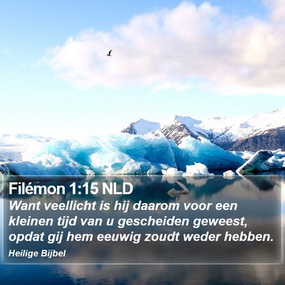Filémon 1:15 NLD Bible Verse Image