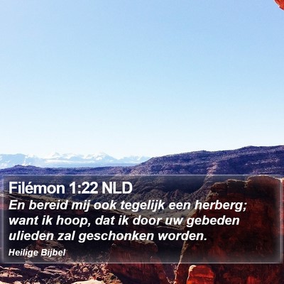 Filémon 1:22 NLD Bible Verse Image