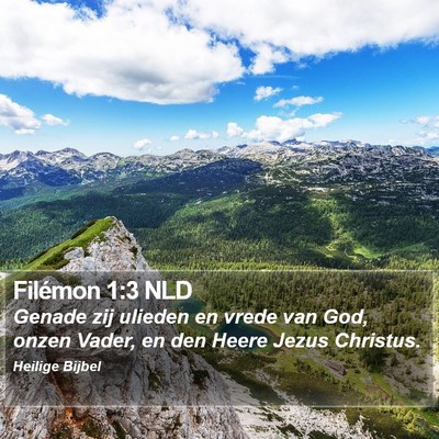 Filémon 1:3 NLD Bible Verse Image