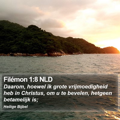 Filémon 1:8 NLD Bible Verse Image
