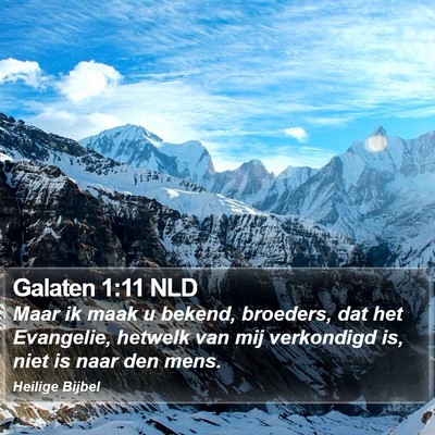 Galaten 1:11 NLD Bible Verse Image