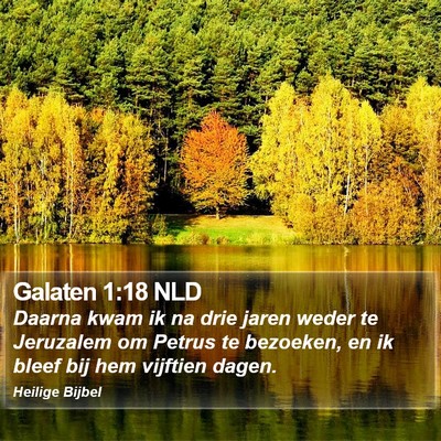 Galaten 1:18 NLD Bible Verse Image