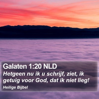 Galaten 1:20 NLD Bible Verse Image