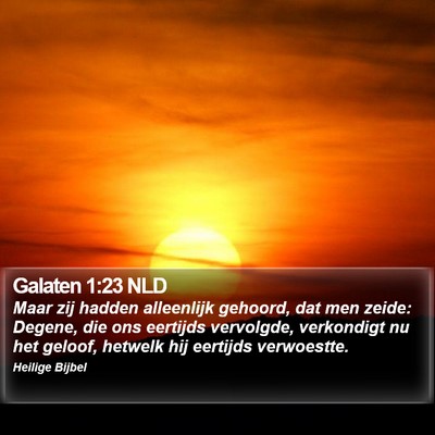 Galaten 1:23 NLD Bible Verse Image