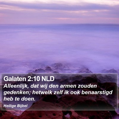Galaten 2:10 NLD Bible Verse Image