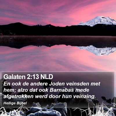Galaten 2:13 NLD Bible Verse Image