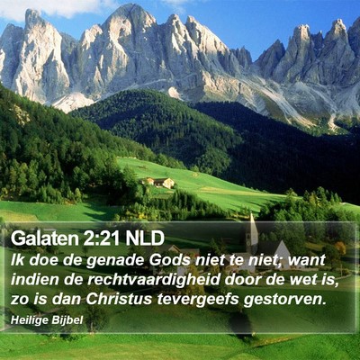 Galaten 2:21 NLD Bible Verse Image