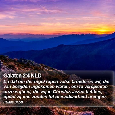 Galaten 2:4 NLD Bible Verse Image