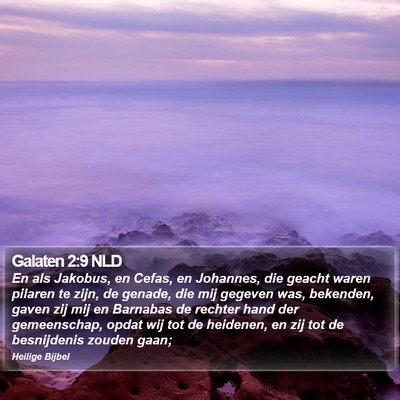 Galaten 2:9 NLD Bible Verse Image