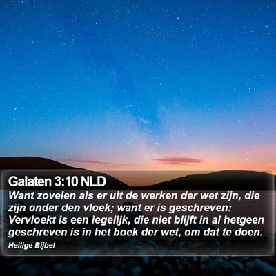 Galaten 3:10 NLD Bible Verse Image