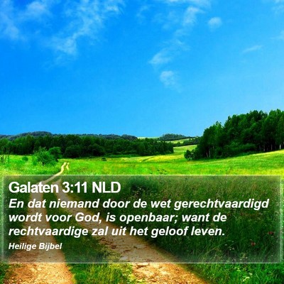 Galaten 3:11 NLD Bible Verse Image