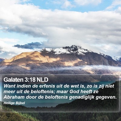 Galaten 3:18 NLD Bible Verse Image