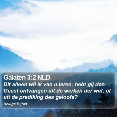 Galaten 3:2 NLD Bible Verse Image