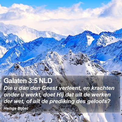 Galaten 3:5 NLD Bible Verse Image