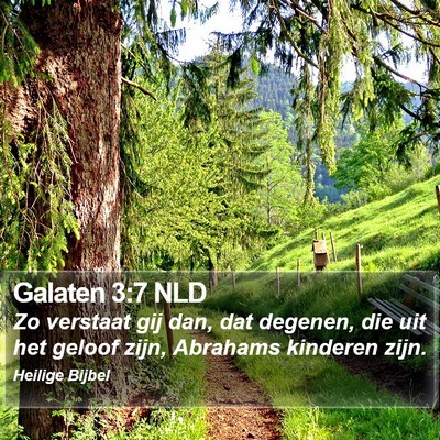 Galaten 3:7 NLD Bible Verse Image