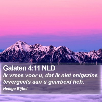 Galaten 4:11 NLD Bible Verse Image