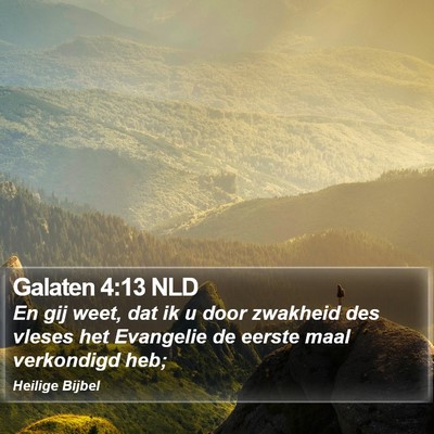 Galaten 4:13 NLD Bible Verse Image