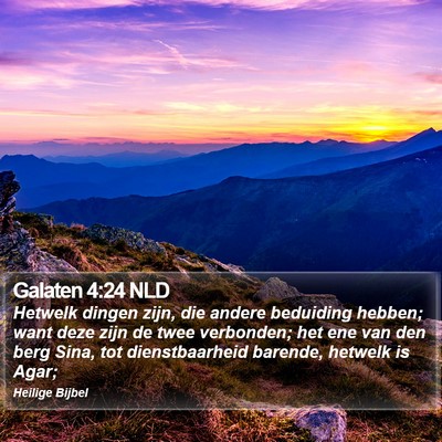 Galaten 4:24 NLD Bible Verse Image