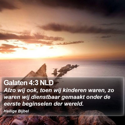 Galaten 4:3 NLD Bible Verse Image