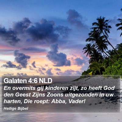Galaten 4:6 NLD Bible Verse Image