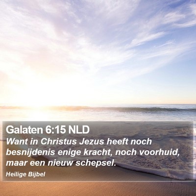 Galaten 6:15 NLD Bible Verse Image