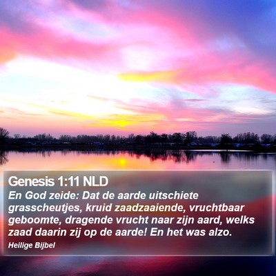 Genesis 1:11 NLD Bible Verse Image
