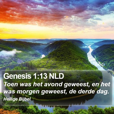 Genesis 1:13 NLD Bible Verse Image