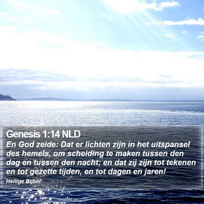 Genesis 1:14 NLD Bible Verse Image